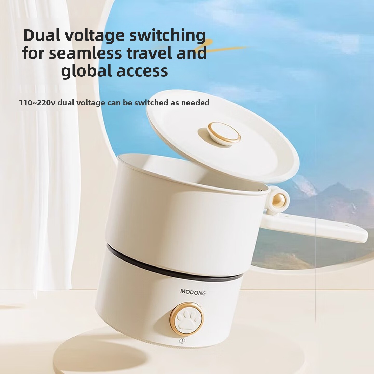 2L Dual Voltage 110V 220V Fold - Hot Pot Portable Dual ulasan dan harga