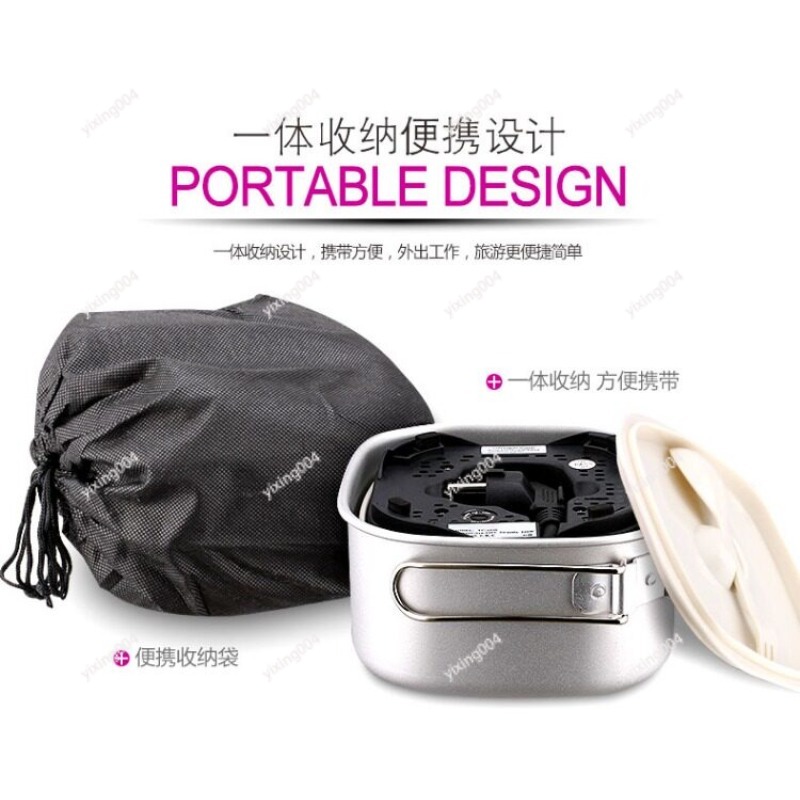 Dual‑Voltage Portable Mini Ele - Hot Pot Portable Dual ulasan dan harga