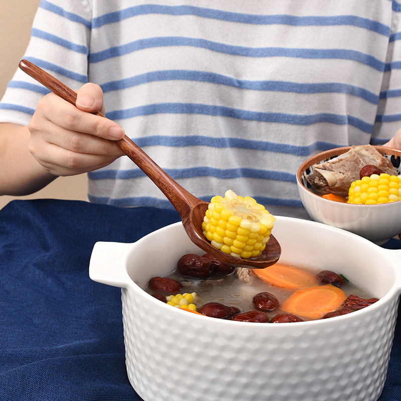 Long Handle Ramen Wooden Spoon - Home Cooking In Japanese ulasan dan harga
