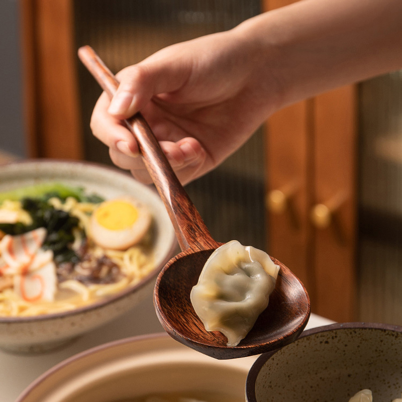 Wooden Spoon With Long Handle  - Home Cooking In Japanese ulasan dan harga