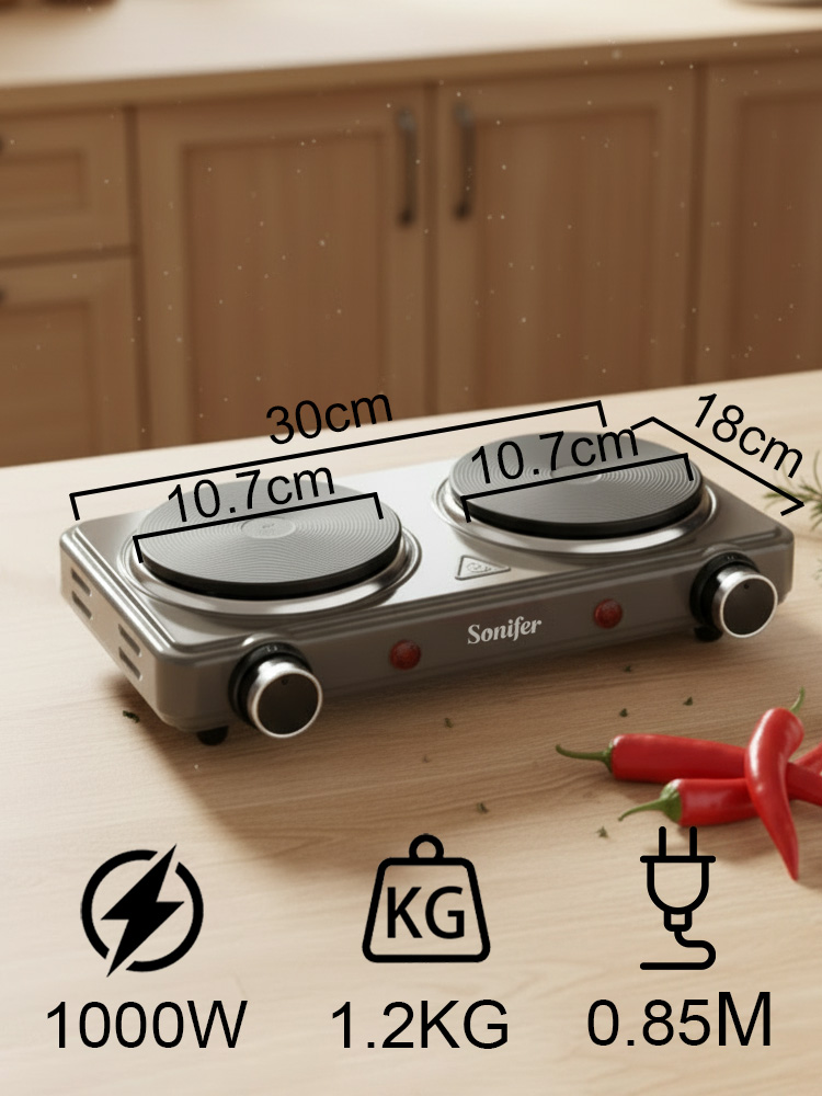 Double Burner Electric Stove S - Hot Pot Portable Dual ulasan dan harga