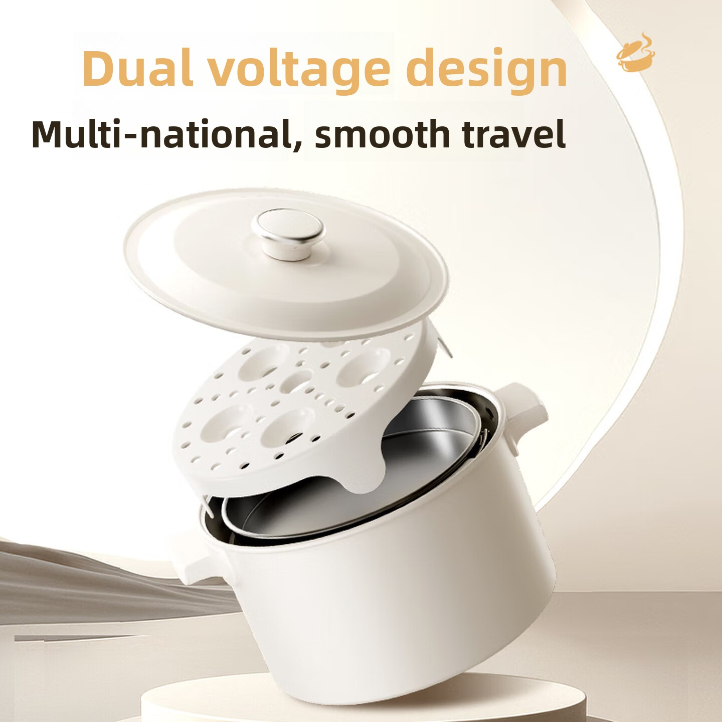 2L Dual Voltage 110V 220V Fold - Hot Pot Portable Dual ulasan dan harga