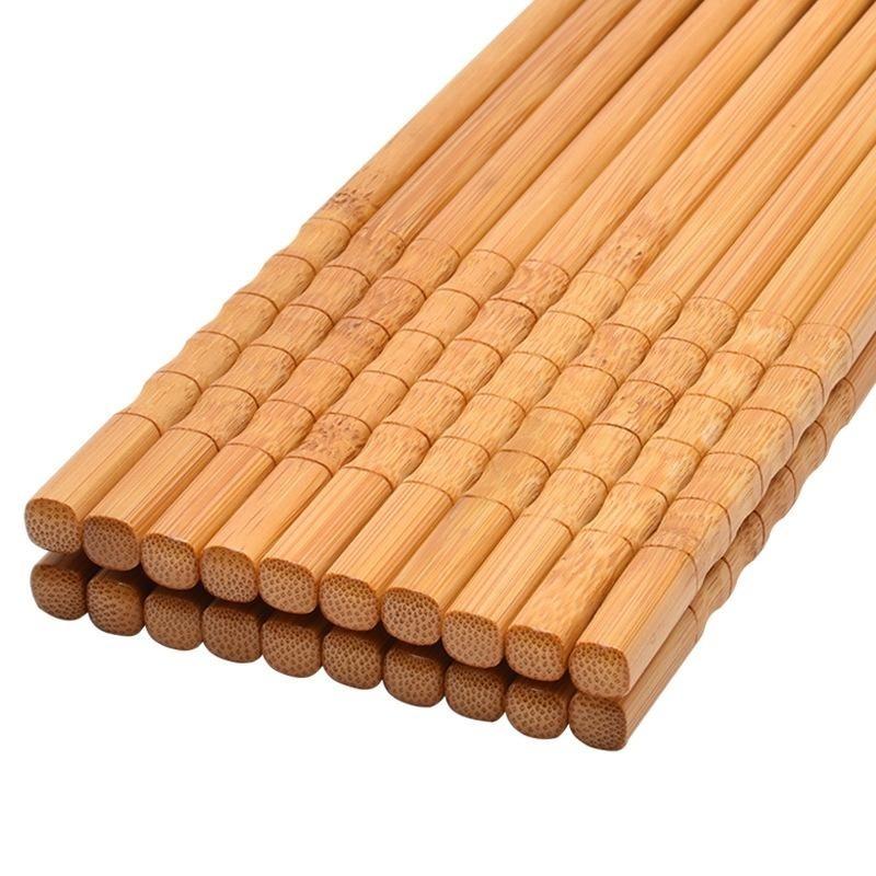 1 Pair Natural Bamboo Chopstic - Home Cooking Asian ulasan dan harga