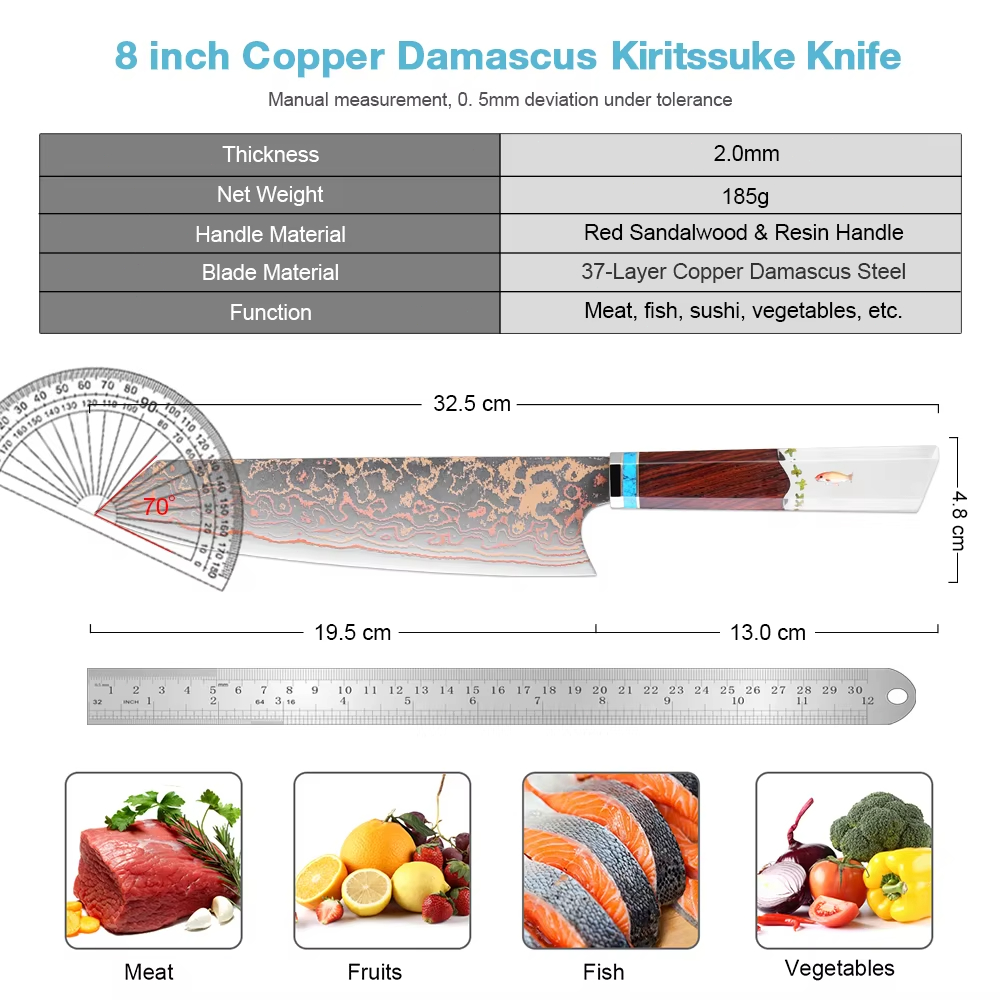 Kiritsuke Chef Knife,8 Inch, 3 - Home Cooking In Japanese ulasan dan harga