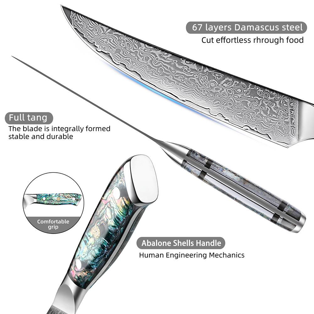 Japanese Damascus Steel Utilit - Home Cooking In Japanese ulasan dan harga