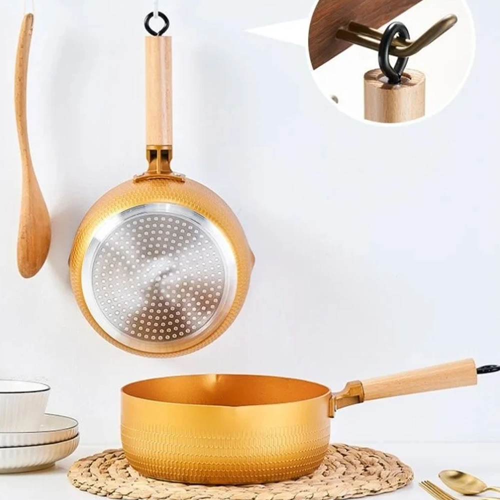 18/20/24cm Gold Soup pot Japan - Home Cooking In Japanese ulasan dan harga
